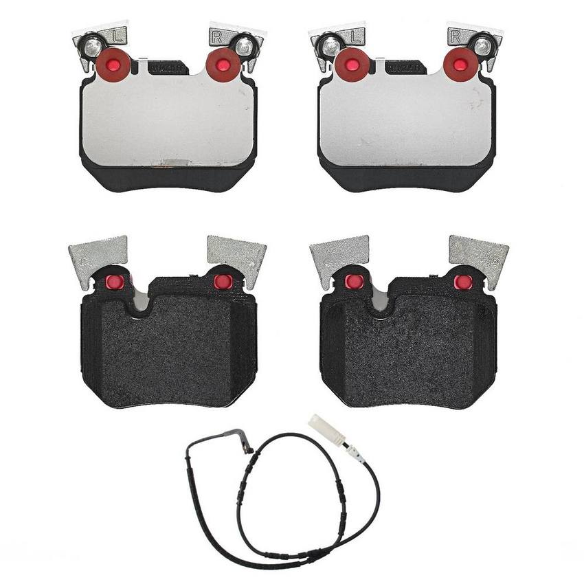 Brembo BMW Brakes Kit - Pads Rear (Low-Met) (with Sensor) 34216797863 - Brembo 2657520KIT